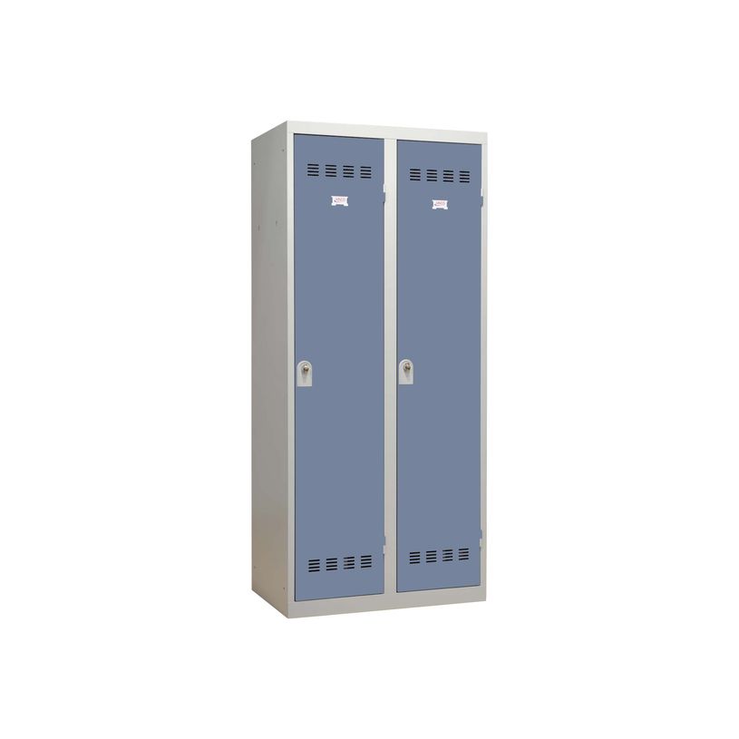 3219093114410-Vestiaire Industrie Salissante - 2 portes - 180 x 80 x 50 cm - gris/bleu-P_79401179_1-0
