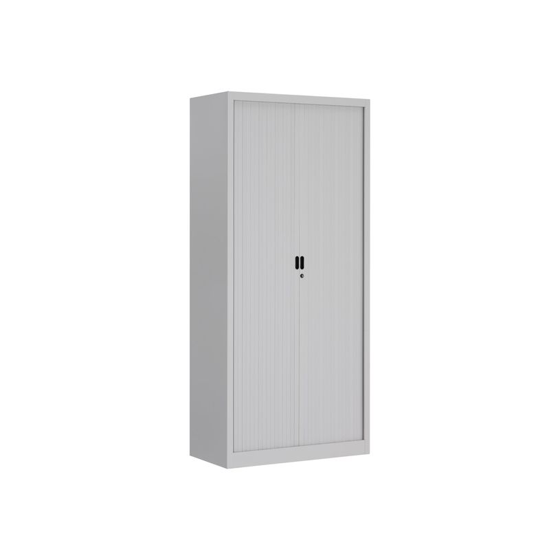 3219095501041-Armoire haute monobloc Class 900 - 180 x 90 x 43 cm - corps et rideaux gris-P_79401192_2-0