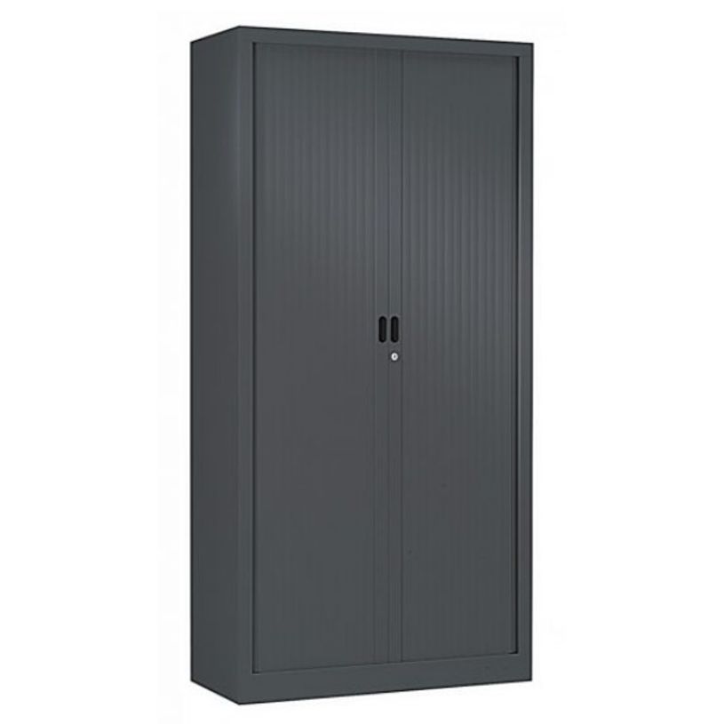 3219095501065-Armoire haute monobloc Class 900 - 180 x 90 x 43 cm - corps et rideaux anthracite-P_79401193_1-0