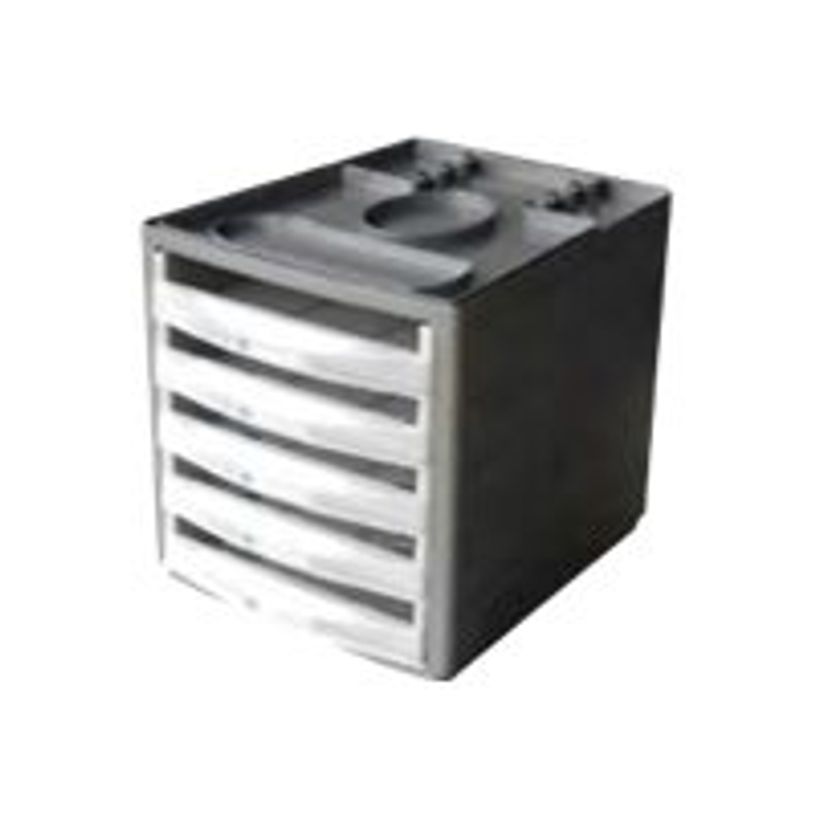 3219097509649-Pierre Henry - Module de classement - 5 Tiroirs semi ouverts - Corps Aluminium - Tiroirs bl-P_79401222_1-0