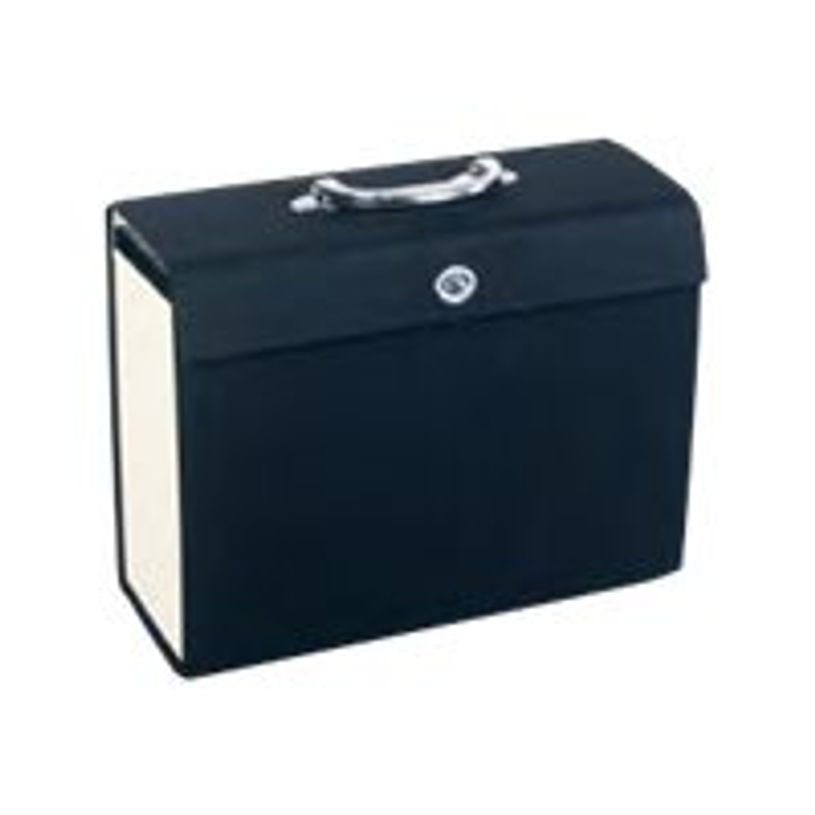 3386177081484-Pierre Henry VIP - Classeur ménager tissu (valisette trieur) 20 onglets - noir-P_79401244_1-0