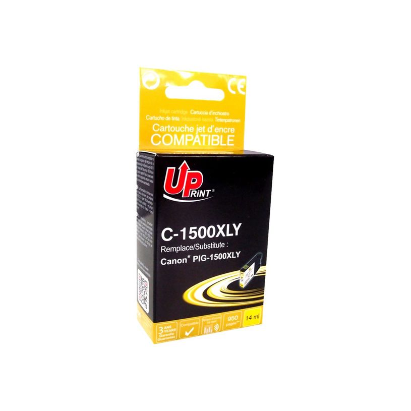 3584770889647-Cartouche compatible Canon PGI-1500XL - jaune - Uprint-P_79401422_3-3