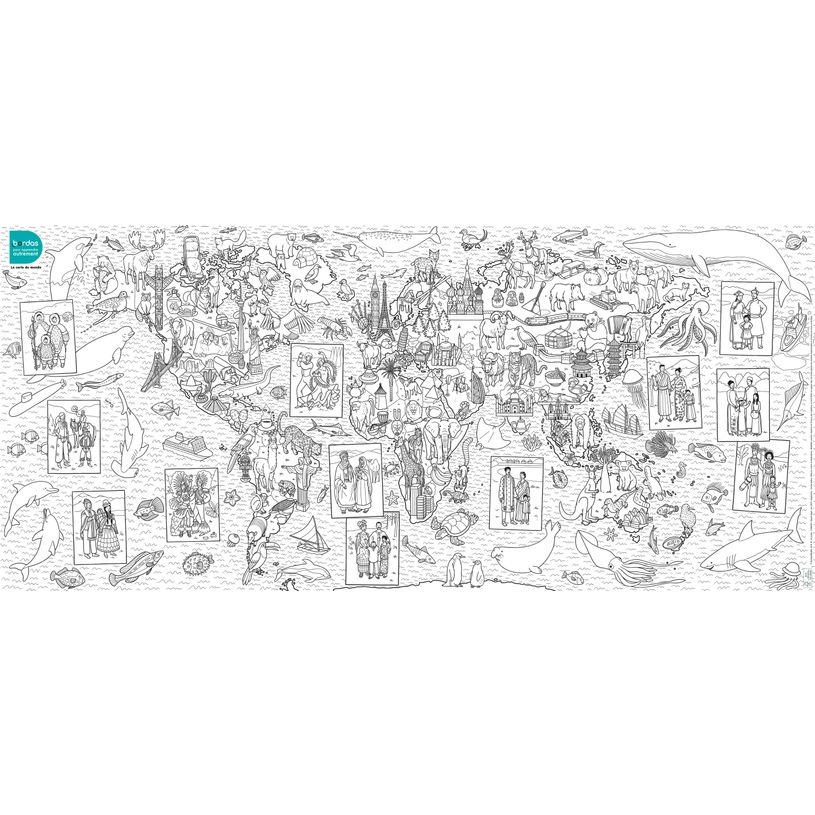 3133097353654-Les posters à colorier - La carte du monde-P_79401433_1-0