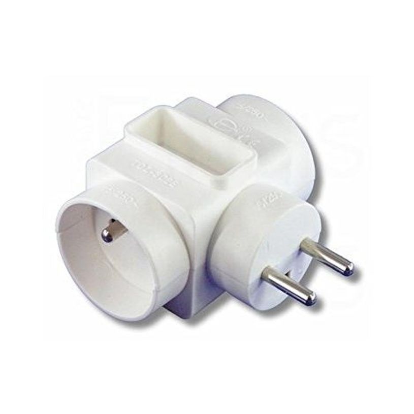 3304810002627-Ednet ASL11 - Multiprise éléctrique 3 prises - 2 prises 10/16A et une prise 2A-P_79401948_1-0