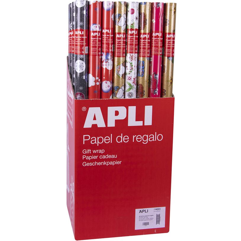 8410782140030-Apli Agipa - Papier cadeau - 70 cm x 2 m - différents motifs Noël-P_79402128_1-0