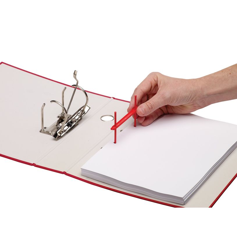 0043859653942-Bankers Box - 100 clips pour archives - rouge - Fellowes-P_79402192_3-2