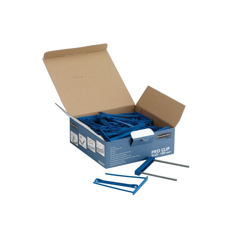 0043859653966-Bankers Box - 50 clips pour archives - bleu - Fellowes-P_79402193_3-2