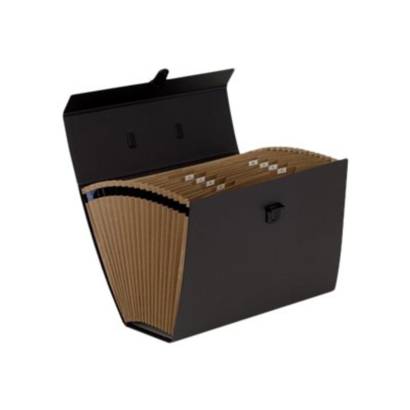 0043859654512-Fellowes Bankers Box - Valisette Trieur Accordéon Noir 19 compartiments -P_79402194_1-0