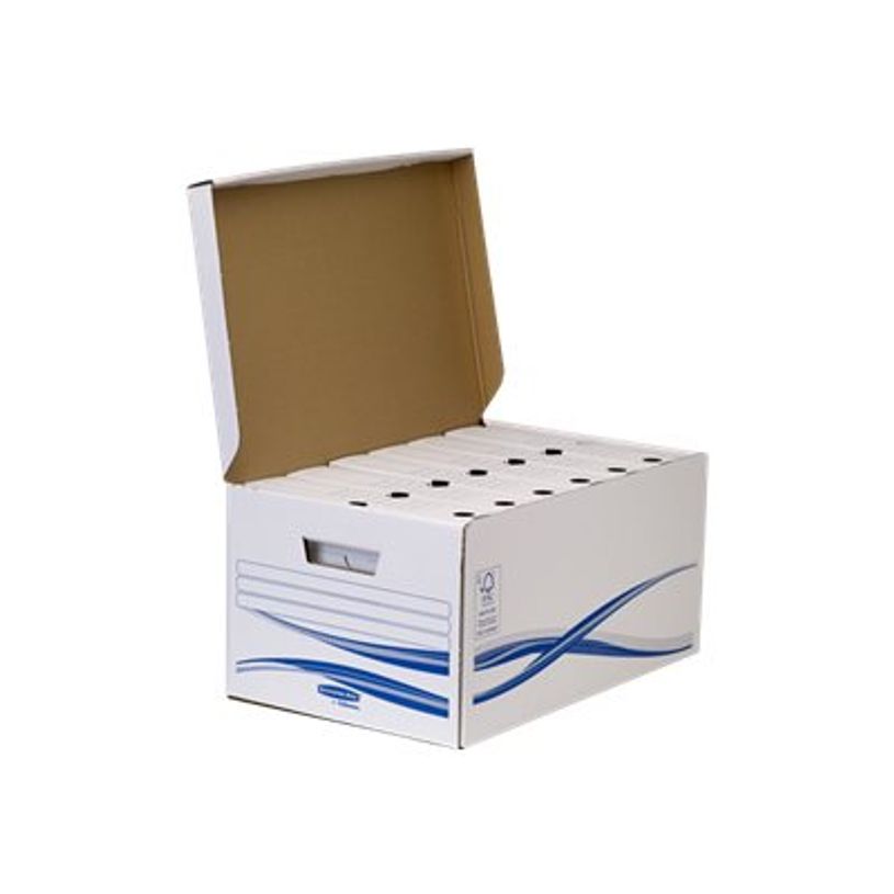 0043859671694-Bankers Box Basic Maxi A4+ - Conteneur + 6 boîtes archives dos 8 cm - Fellowes-P_79402196_7-9