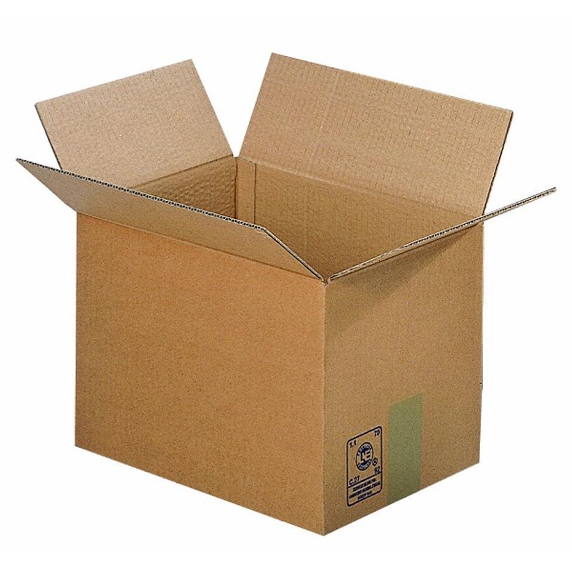 3760028772323-25 Cartons déménagement - 27 cm x 19 cm x 12 cm - simple cannelure - Logistipack-P_79402215_1-0