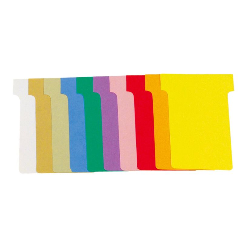 3130630576457-Exacompta - Carton de 10 étuis de 100 Fiches en T - Taille 3 - assortiment-P_79402433_1-0