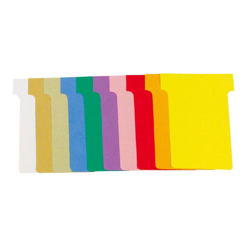 3130631577453-Exacompta - 100 Fiches en T - Taille 2 - coloris assortis - carton de 10 étuis-P_79402444_1-0