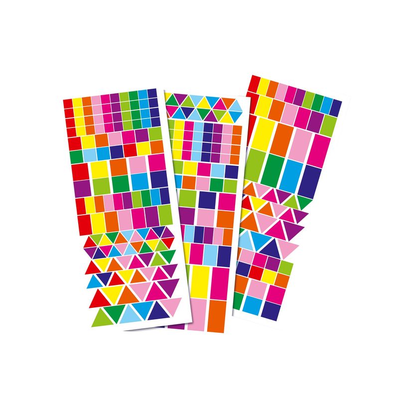 3108726091672-Oberthur Petit Format - 323 gommettes - géométriques vives-P_79402450_1-0