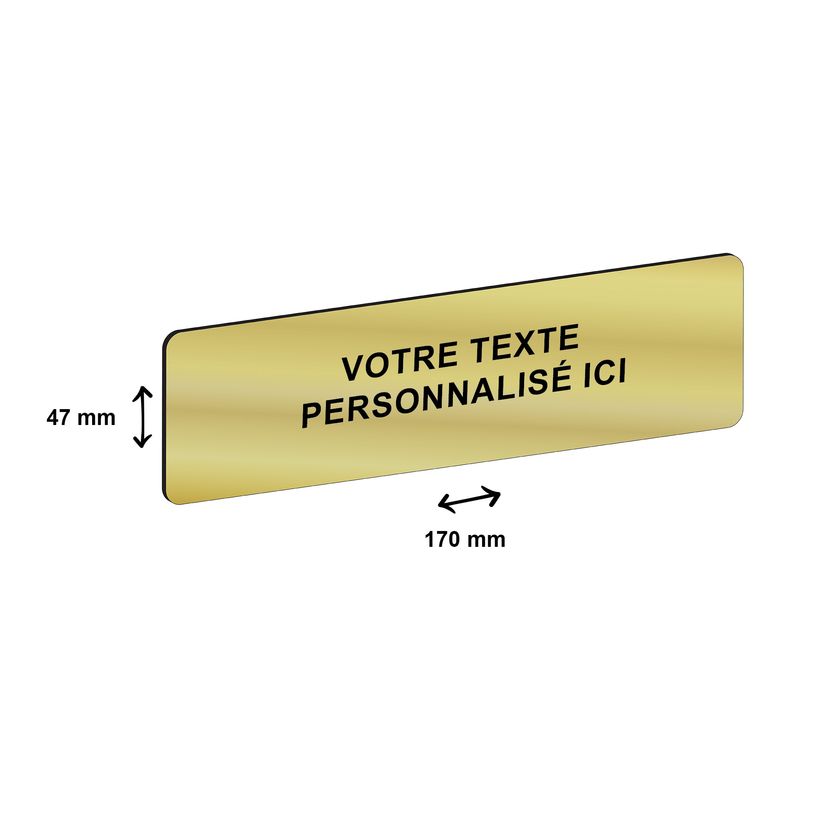 2012349936443-Plaque de porte personnalisée avec votre texte - 170 x 47 mm - dorée - adhésivée prête-P_79402709_1-0