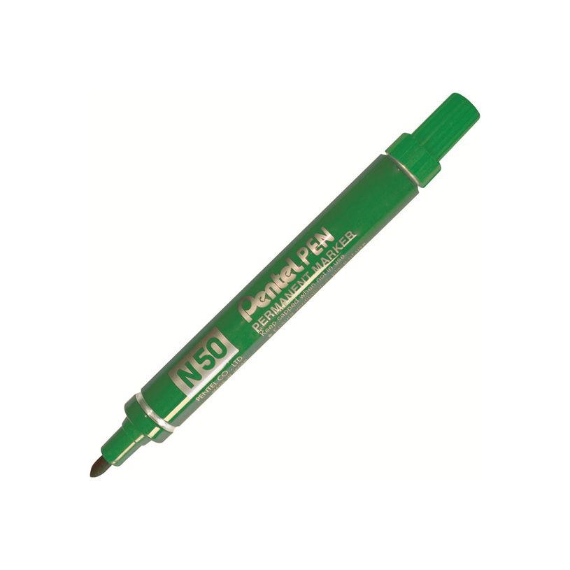 3474370750044-Pentel PEN N50 - Marqueur permanent - pointe ogive - vert-P_79402837_1-0