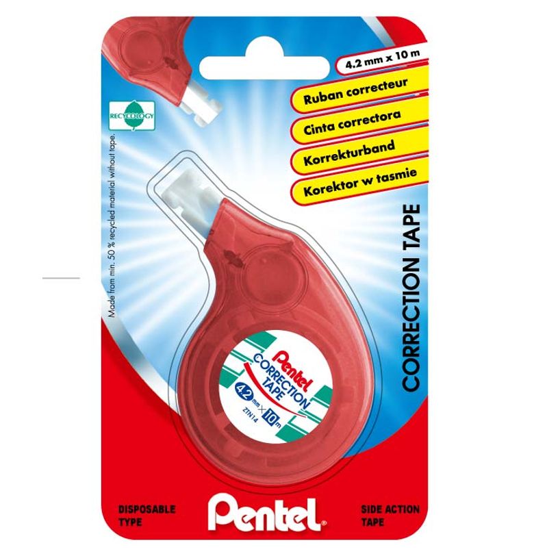 884851006592-Pentel - Ruban correcteur latéral - 4,2mm x 10m - Blister-P_79402843_3-2