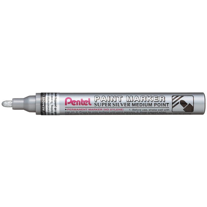 0884851016850-Pentel PAINT MARKER - Marqueur permanent - pointe moyenne - argent-P_79402853_1-0