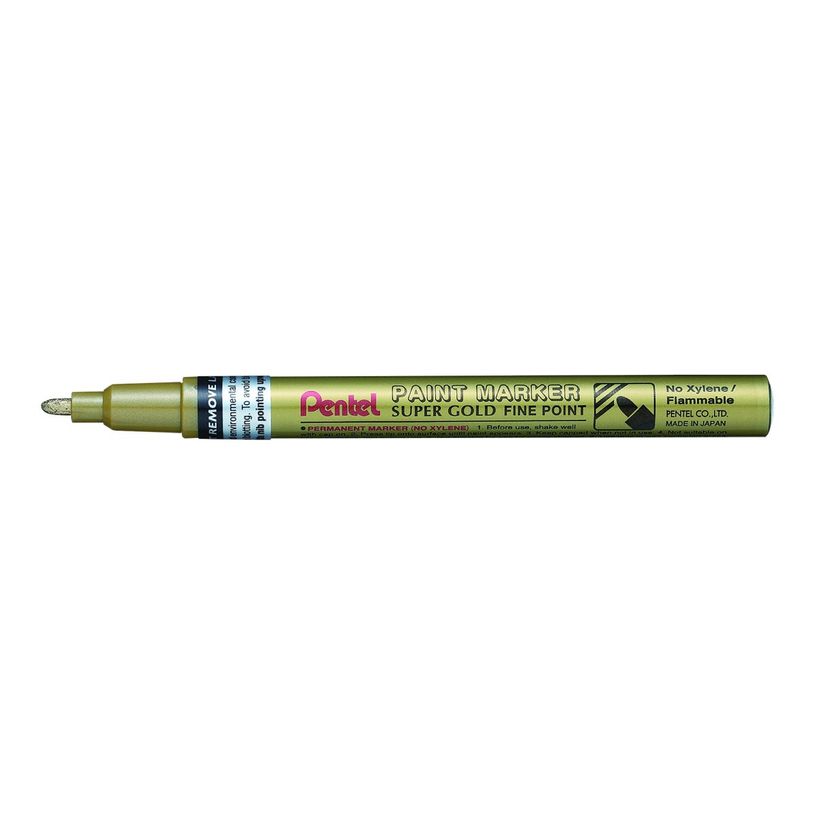 0884851016867-Pentel Paint Super - Marcador - permanente - oro - tinta de pigmento - 1.8 mm - fino-P_79402854_2-1