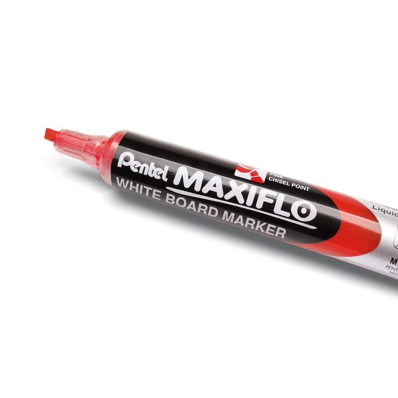 3474377910823-Pentel MAXIFLO - Marqueur effaçable - pointe biseau - rouge-P_79402869_1-0