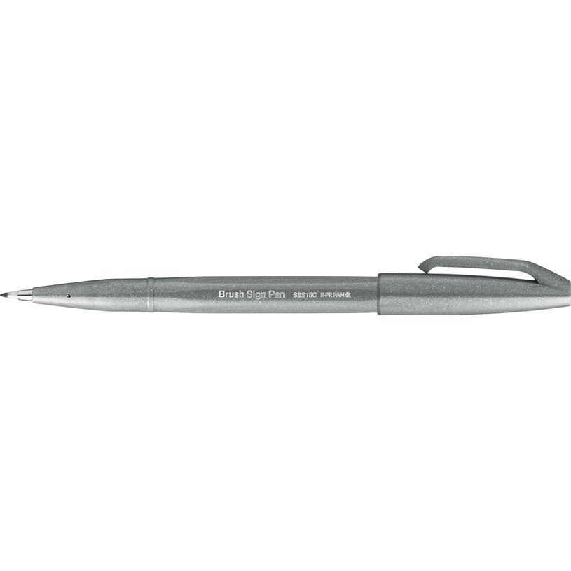 4902506287120-Pentel - Feutre pinceau à pointe souple - gris-P_79402879_3-0