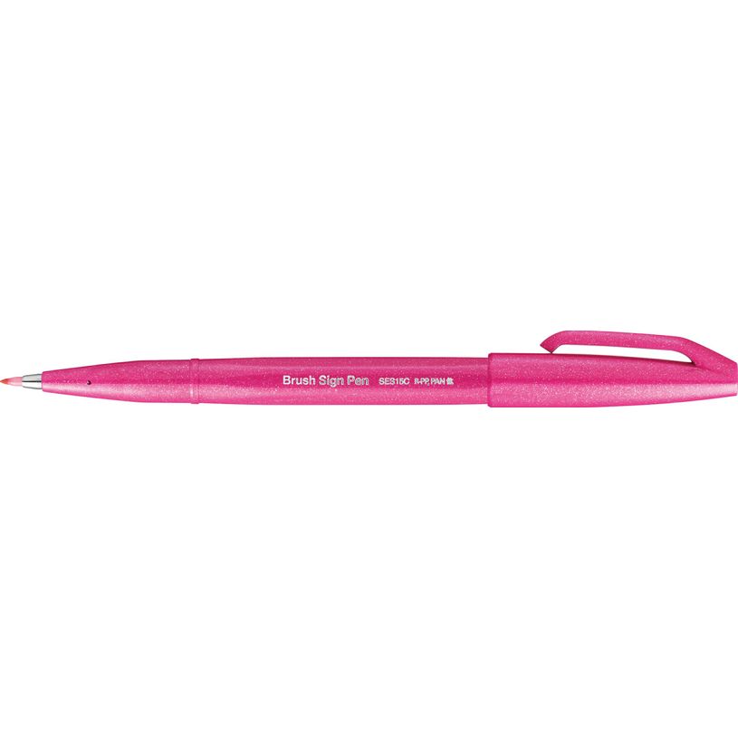4902506287137-Pentel - Feutre pinceau à pointe souple - rose-P_79402880_3-0