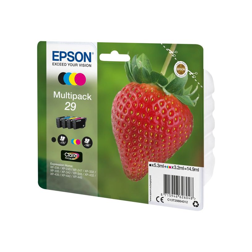 8715946626048-Epson 29 Fraise - Pack de 4 - noir, cyan, magenta, jaune - cartouche d'encre originale-P_79402997_4-6