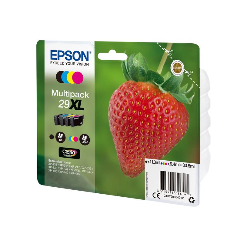 0000005574131-Epson 29XL Fraise - Pack de 4 - noir, cyan, magenta, jaune - cartouche d'encre originale-P_79402998_3-2