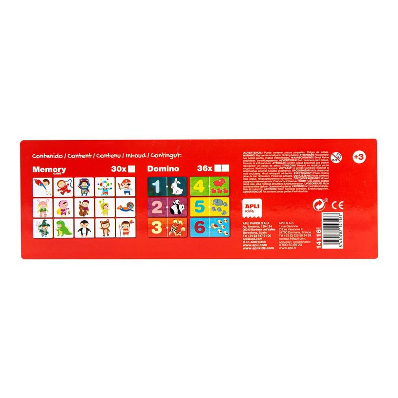 8410782141167-APLI kids - Domino Memory - juego de memoria, juego de parejas-P_79403041_2-1