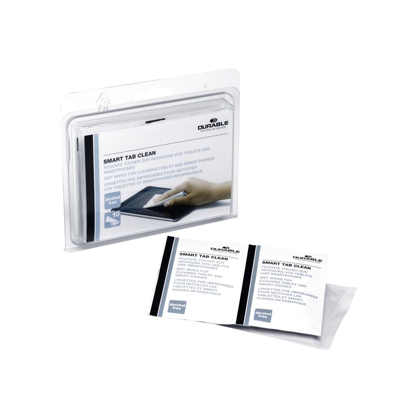 4005546507521-Durable Smart table clean - 10 lingettes nettoyantes pour tablette ou smartphone-P_79403069_1-0