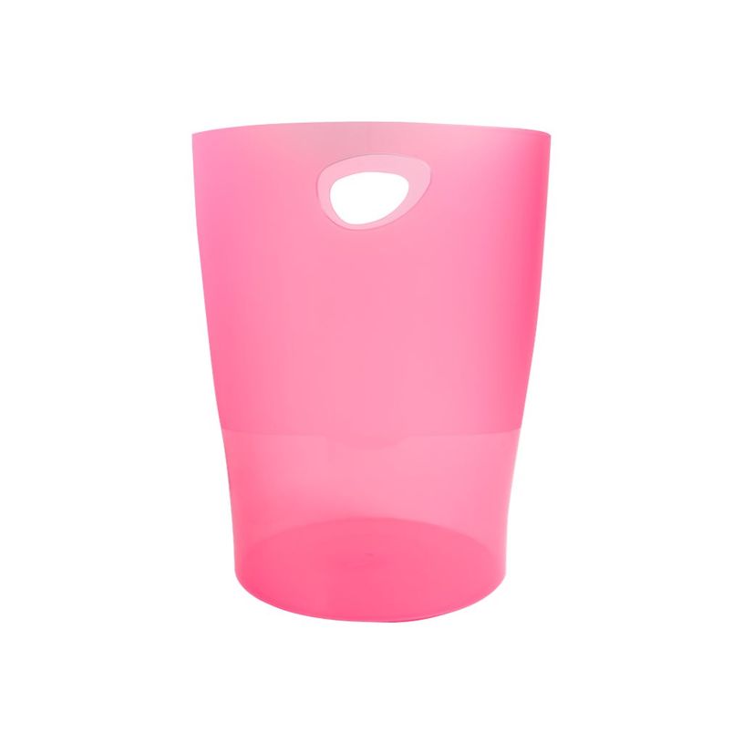 9002493037090-Exacompta Ecobin - Corbeille à papier 15L - framboise translucide-P_79403120_1-0
