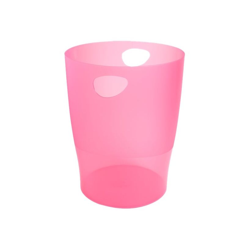 9002493037090-Exacompta Ecobin - Corbeille à papier 15L - framboise translucide-P_79403120_2-1