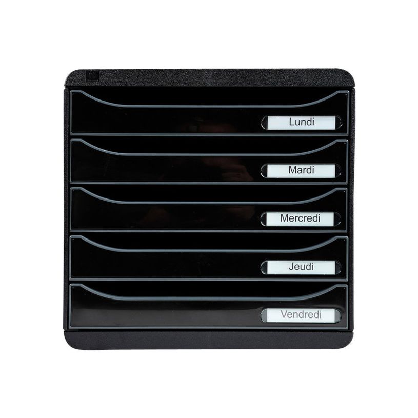 9002493423565-Exacompta BigBox Plus - Module de classement 5 tiroirs - noir/noir brillant-P_79403128_1-0