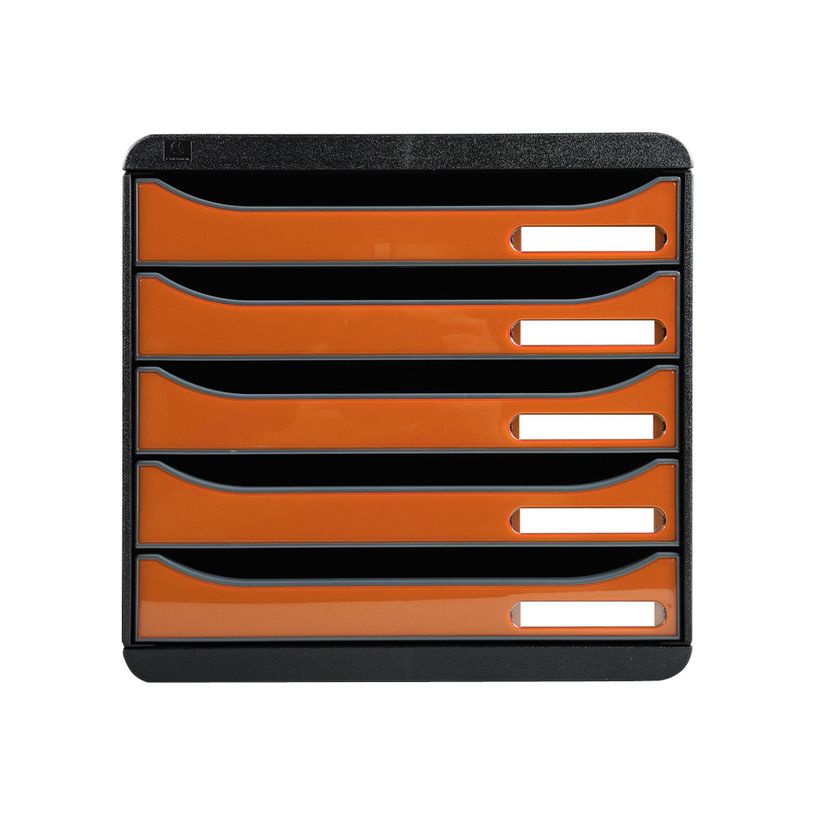 9002493423619-Exacompta BigBox Plus - Module de classement 5 tiroirs - noir/orange-P_79403133_1-0