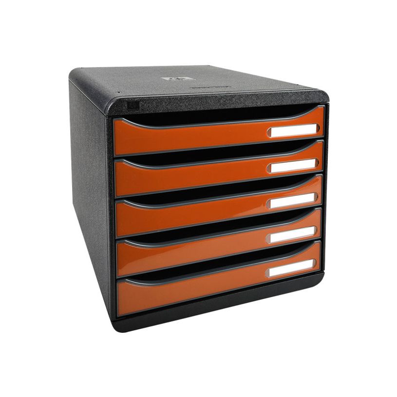 9002493423619-Exacompta BigBox Plus - Module de classement 5 tiroirs - noir/orange-P_79403133_2-1