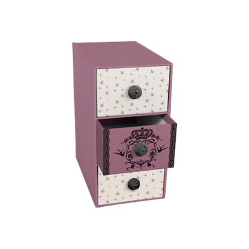 3329681146324-Clairefontaine Viva Maria - Bloc de classement à tiroirs avec colonne - 3 tiroirs - rose-P_79403349_1-0