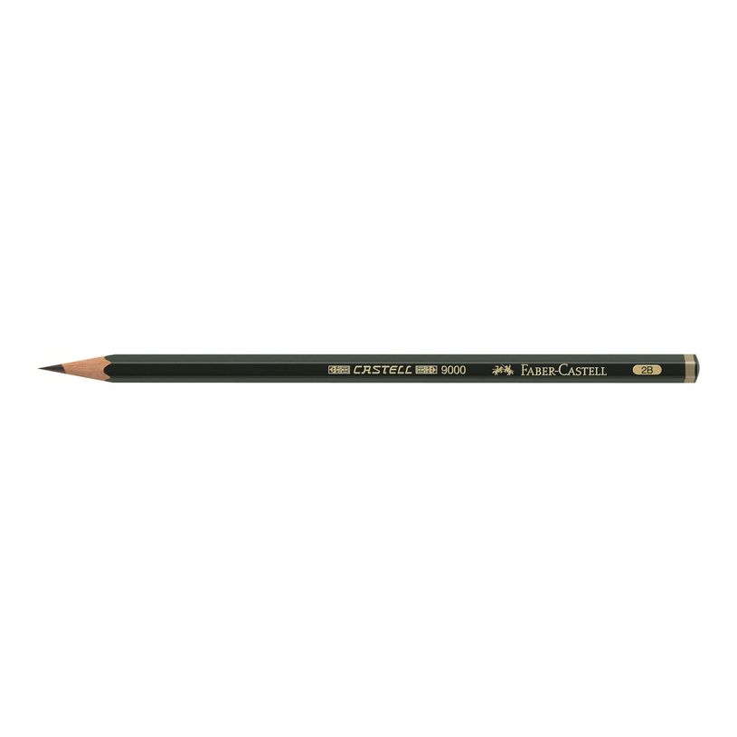 4005401190028-Faber-Castell 9000 - Crayon à papier - 2B-P_79403778_1-0