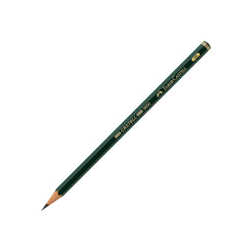 4005401190028-Faber-Castell 9000 - Crayon à papier - 2B-P_79403778_2-1