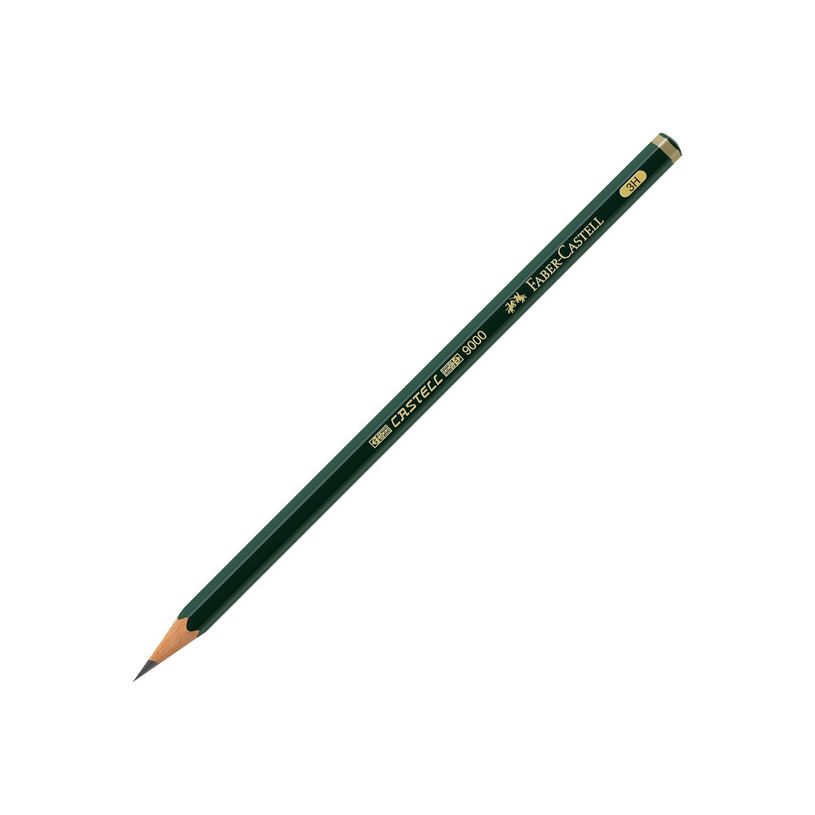 4005401190134-Faber-Castell 9000 - Crayon à papier - 3H-P_79403788_1-0