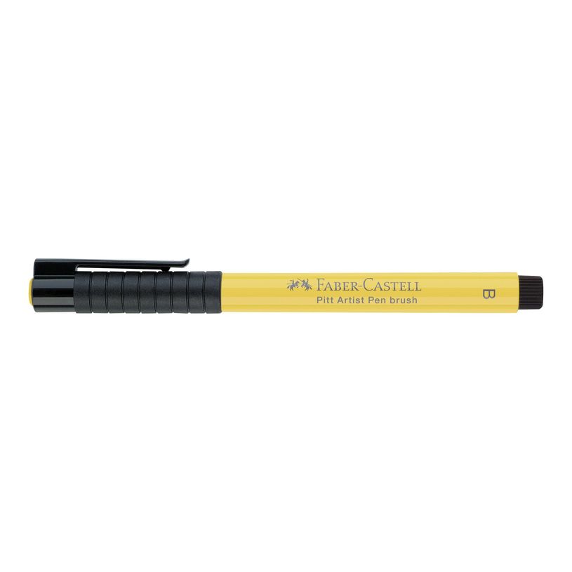 4005401674085-Faber-Castell PITT Artist Pen B 408 - Feutre pinceau à pointe souple - permanent - jaune de ca-P_79403804_2-2
