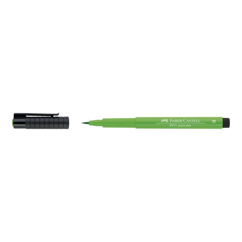 4005401674122-Faber-Castell PITT Artist Pen - Feutre pinceau à pointe souple - permanent - vert feuille -P_79403807_2-0