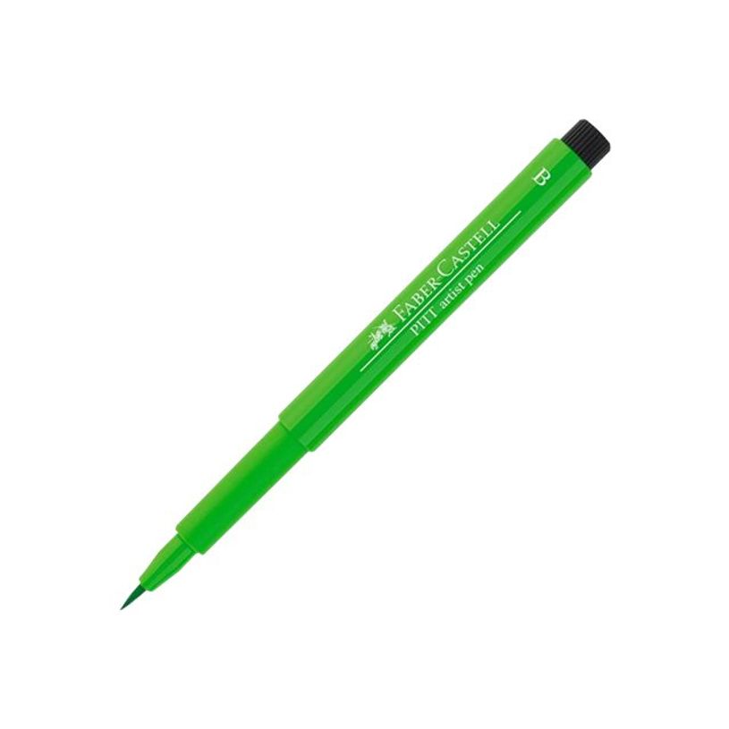4005401674122-Faber-Castell PITT Artist Pen - Feutre pinceau à pointe souple - permanent - vert feuille -P_79403807_4-2