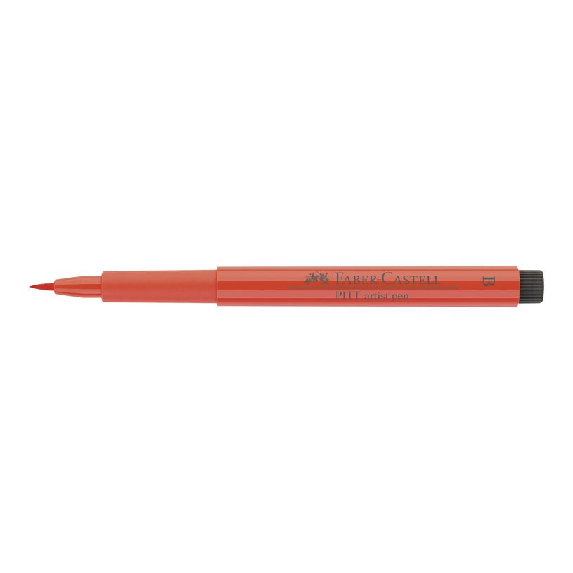 4005401674184-Faber-Castell PITT artist - Feutre pinceau à pointe souple - permanent - rouge écarlate --P_79403811_3-2