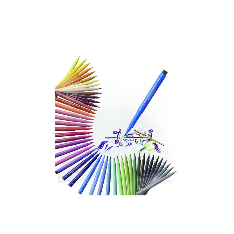 4005401674191-Faber-Castell PITT Artist Pen - Feutre pinceau à pointe souple - permanent - rouge écarla-P_79403812_5-5