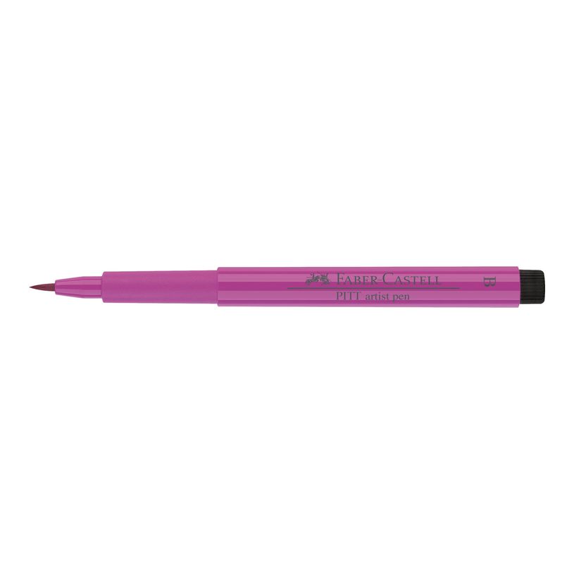 4005401674252-Faber-Castell PITT Artist Pen - Feutre pinceau à pointe souple - permanent - rose violet m-P_79403815_1-4