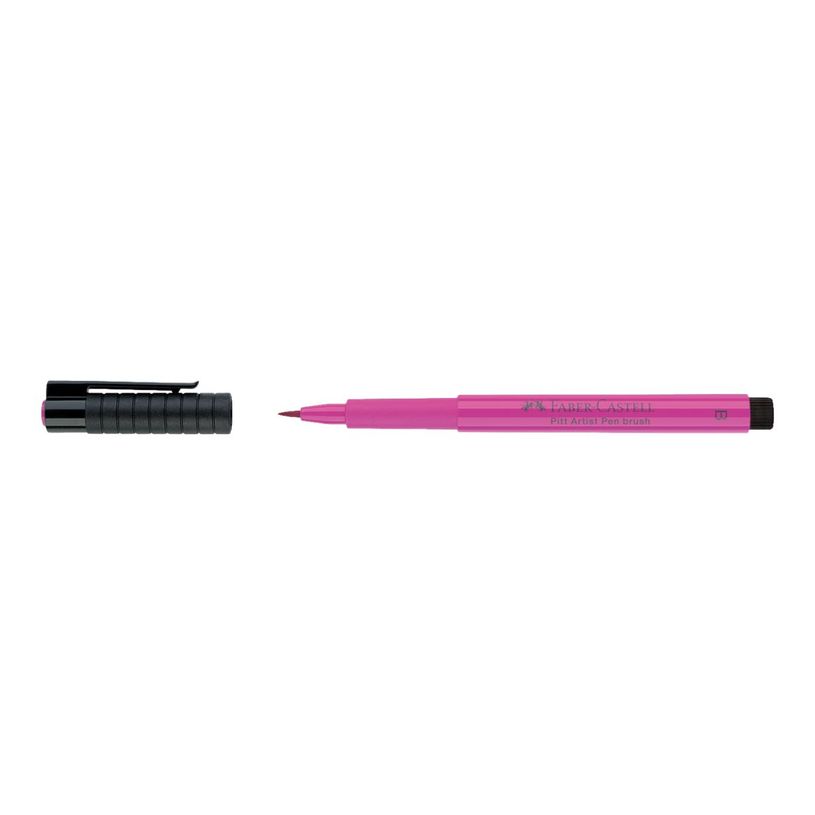 4005401674252-Faber-Castell PITT Artist Pen - Feutre pinceau à pointe souple - permanent - rose violet m-P_79403815_4-0