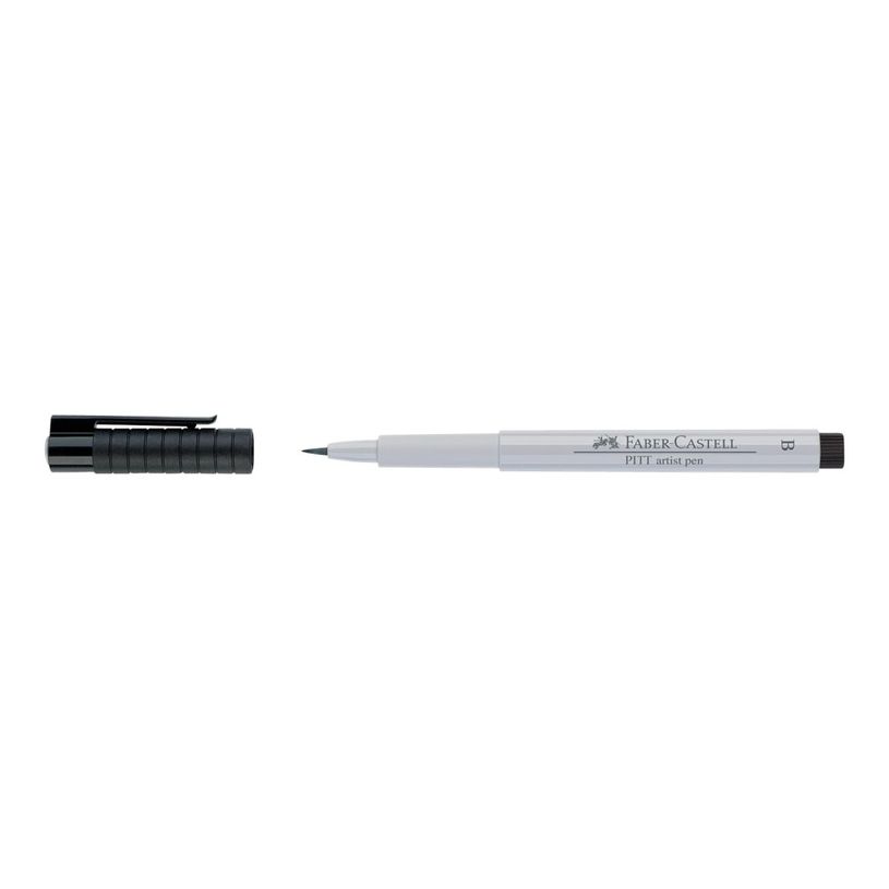 4005401674306-Faber-Castell PITT Artist Pen - Feutre pinceau à pointe souple - permanent - gris froid 1 -P_79403818_4-0