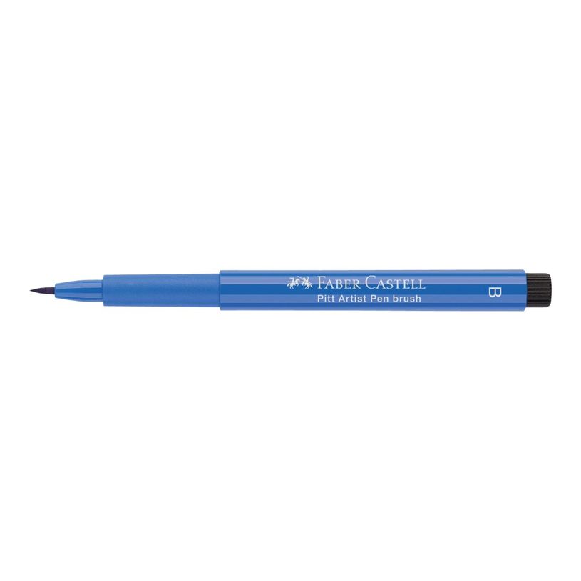 4005401674436-Faber-Castell PITT Artist Pen - Feutre pinceau à pointe souple - permanent - bleu cobalt --P_79403827_1-5