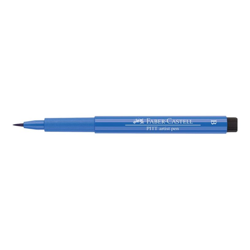 4005401674436-Faber-Castell PITT Artist Pen - Feutre pinceau à pointe souple - permanent - bleu cobalt --P_79403827_2-4