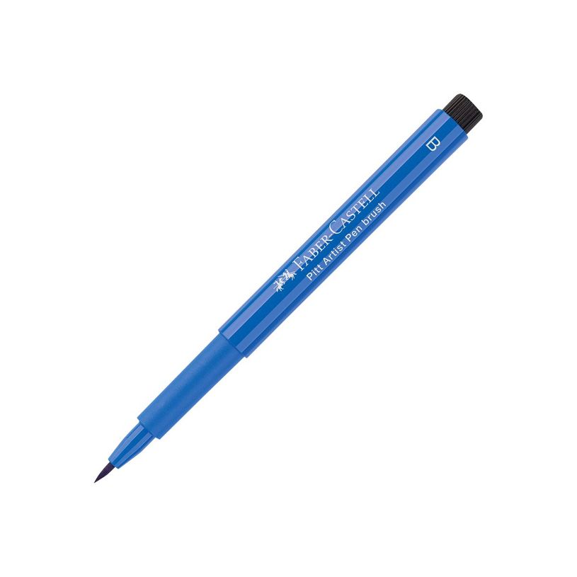 4005401674436-Faber-Castell PITT Artist Pen - Feutre pinceau à pointe souple - permanent - bleu cobalt --P_79403827_5-2