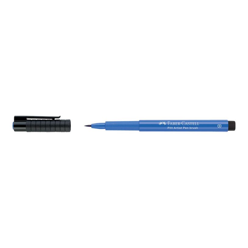 4005401674436-Faber-Castell PITT Artist Pen - Feutre pinceau à pointe souple - permanent - bleu cobalt --P_79403827_6-1